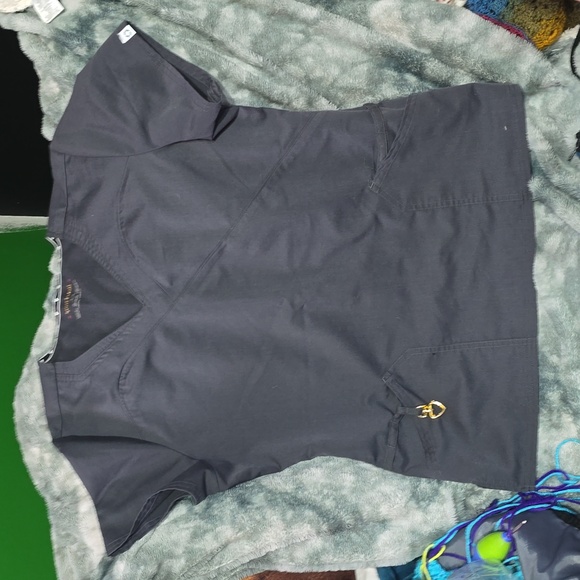 Heart and Soul scrub Size Large Gray - Picture 2 of 4